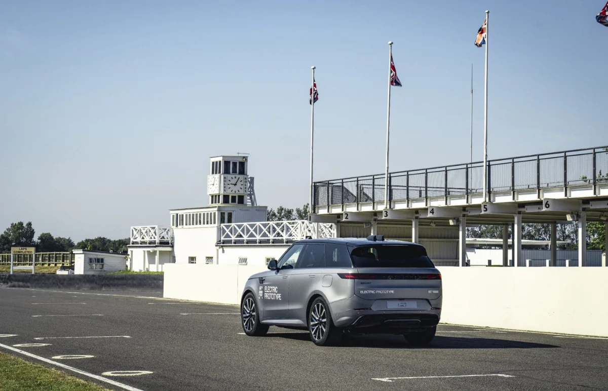 Range rover sport electric at Goodwood